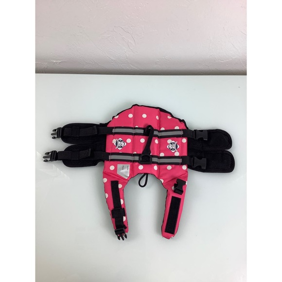 Paws Aboard Polka dots Life Jacket for Dog pink SZ XS NWOT - Picture 5 of 12